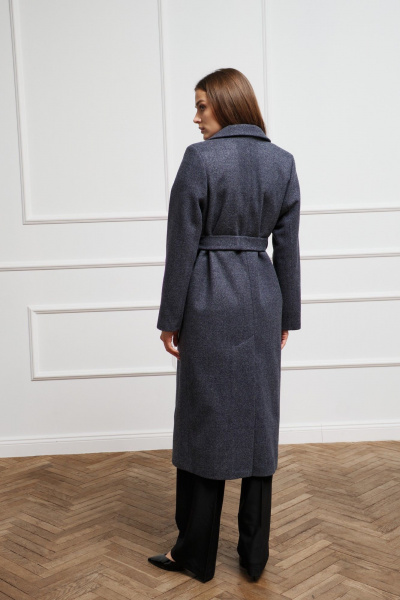 Зимнее пальто прямого кроя с утеплителем и двубортной застежкой Skipper Design 117 серый+утеплитель - фото 4