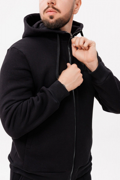 Демисезонный спортивный костюм с капюшоном из хлопка и трикотажа GO m3085/40-02.182-188 - фото 4