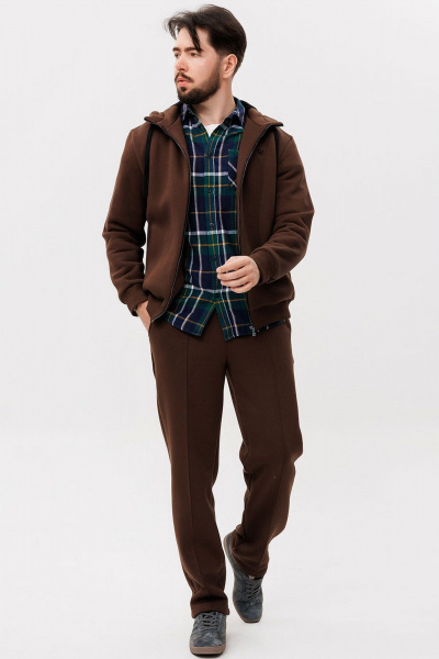 Спортивный костюм с стрелками и капюшоном из хлопка и трикотажа GO m3085/23-03.182-188 - фото 5