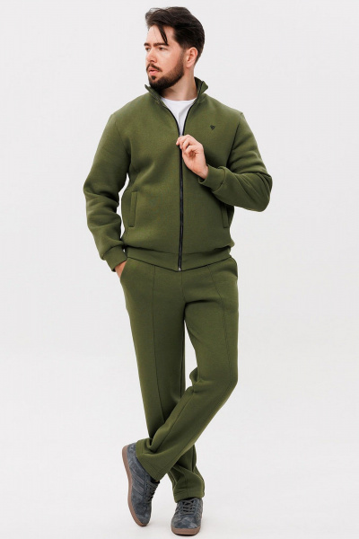 Стильный спортивный костюм с поясом, стрелками и металлической молнией GO m3086/28-02.176-182 - фото 1