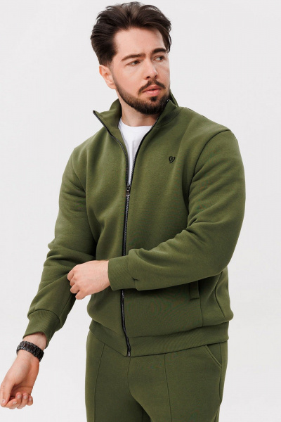 Удобный спортивный костюм из трикотажа и хлопка с логотипом GO m3086/28-02.182-188 - фото 3