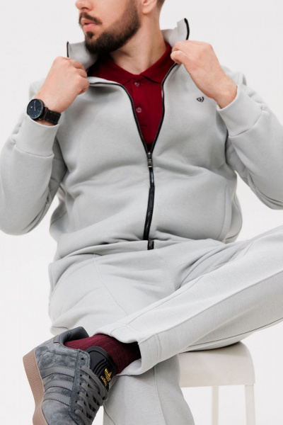 спортивный костюм из хлопка и трикотажа с вышивкой и карманами GO m3086/29-01.182-188 - фото 2