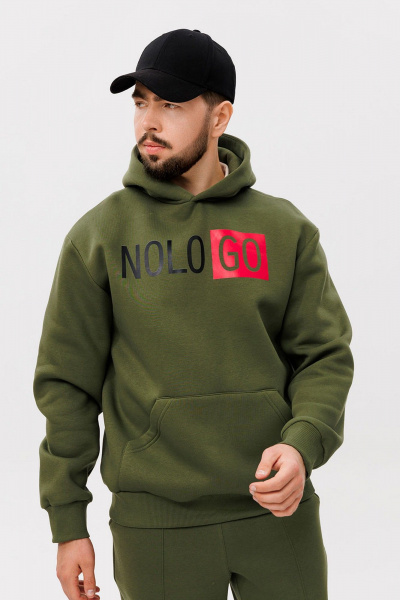 Зеленый комплект брюки и худи из трикотажа GO m3090/28-02.176-182 - фото 2