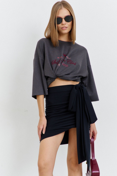 Джемпер с вышивкой из трикотажа на каждый день AG Green G548/9 - фото 3