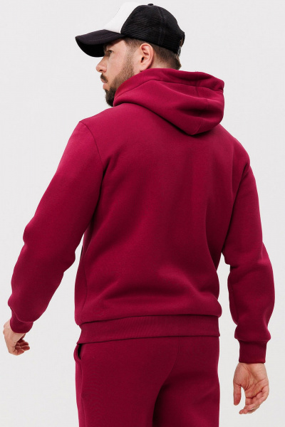 Худи спорт-шик на молнии с вышивкой GO m4085/12-01.176-182 - фото 2