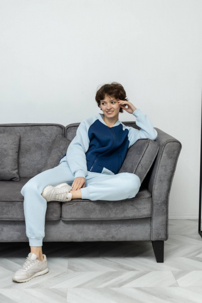 Брюки, бомбер Twok 300805 индиго/эверест - фото 5