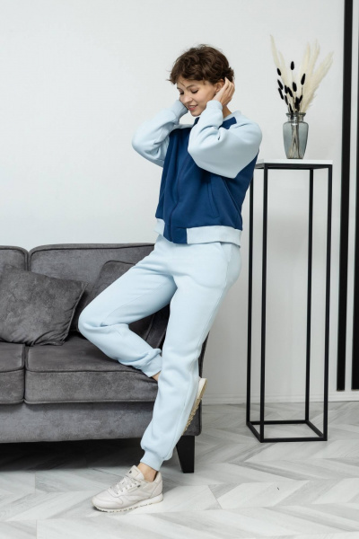 Брюки, бомбер Twok 300805 индиго/эверест - фото 2