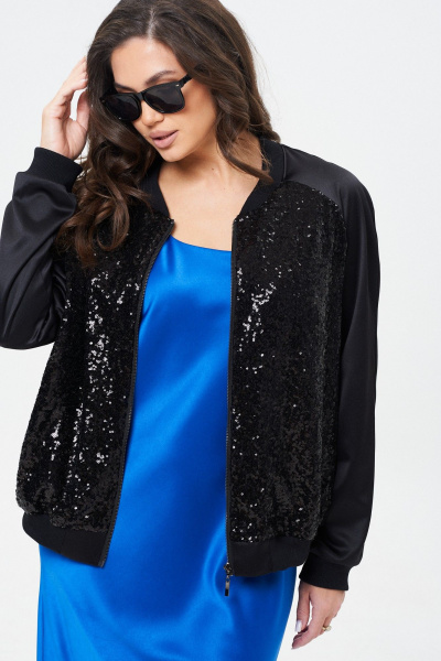 Платье с нагрудными вытачками и косым кройом из сатина Takka Plus 24-242 - фото 8