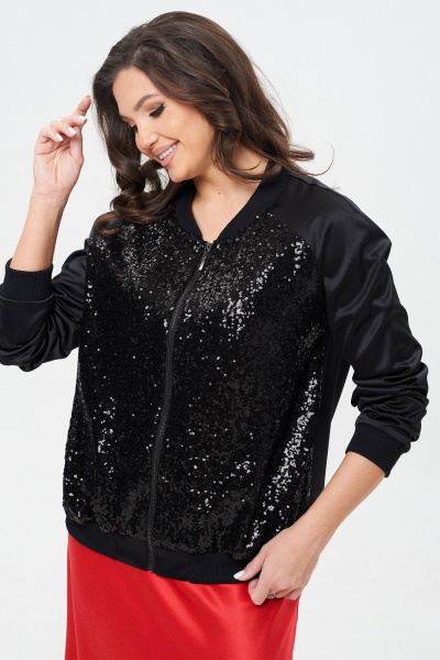 Юбка сатиновая расклешенная по косой с застежкой Takka Plus 24-236/1 - фото 9