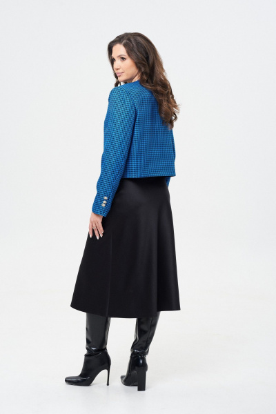 Юбка сатиновая расклешенная по косой с застежкой Takka Plus 24-236/3 - фото 3