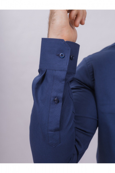 Деловая рубашка из хлопка с классическим воротником Nadex 01-088611/201-24 темно-синий_мини-оксфорд - фото 7