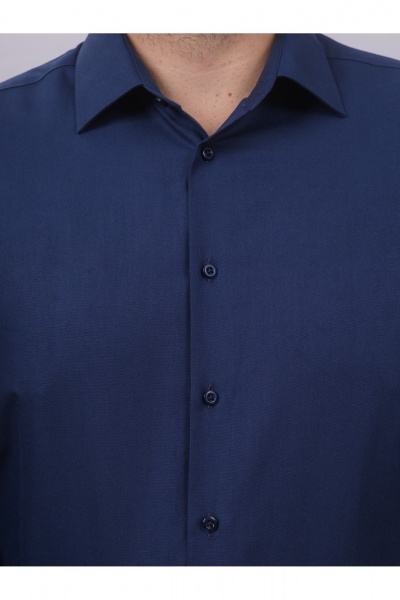 Деловая рубашка из хлопка с классическим воротником Nadex 01-088611/201-24 темно-синий_мини-оксфорд - фото 5