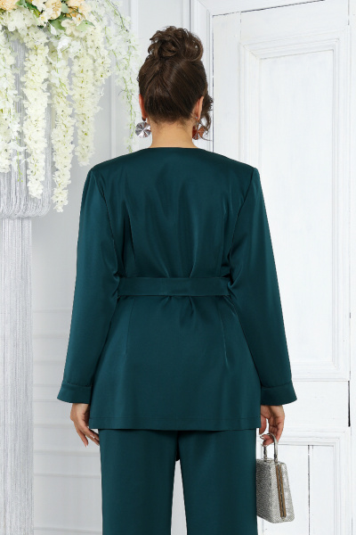 Блуза, брюки, кардиган Ninele 6033 изумруд - фото 20