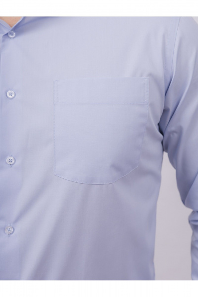 Голубая деловая рубашка из хлопка с длинным рукавом Nadex 01-094912/204-24 голубая_звезда - фото 6