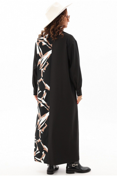 Платье макси с асимметричным вырезом и воланом Angelina & Сompany 1174 - фото 9