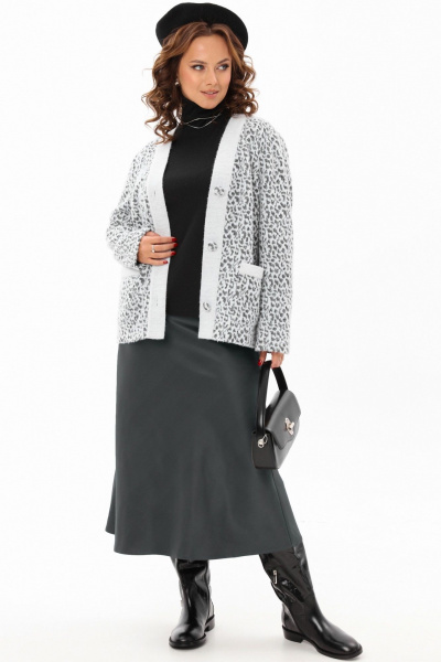 Юбка из атласной ткани с высокой талией и длиной 86 см Angelina & Сo 1175 - фото 6