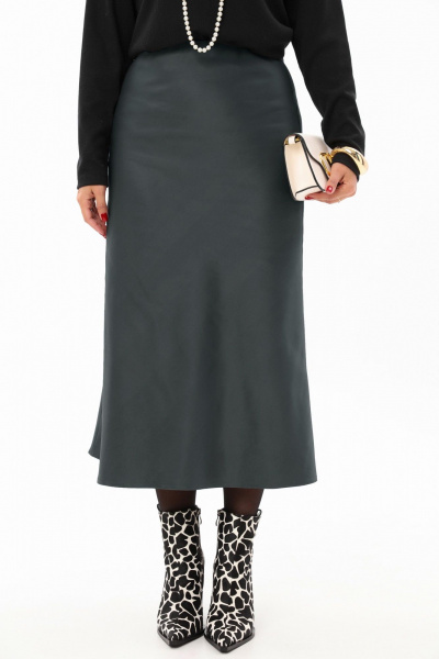 Юбка из атласной ткани с высокой талией и длиной 86 см Angelina & Сo 1175 - фото 2