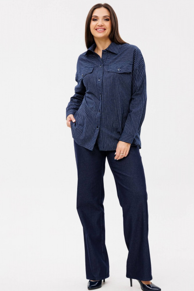 Брюки, рубашка Ma Сherie 3103 темно-синий - фото 1