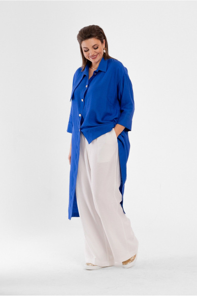 Пижамный комплект блуза свободного кроя и прямые брюки Deesses 2176.3 - фото 3