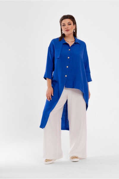 Пижамный комплект блуза свободного кроя и прямые брюки Deesses 2176.3 - фото 1