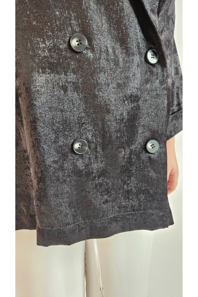 Комплект брюк, жакет и блуза нарядный из текстиля демисезон Deesses 3147 - фото 10