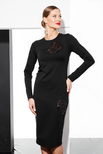 Платье ELLETTO 1045 чёрный - фото 3