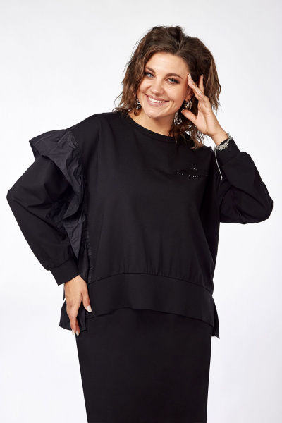 Костюм из трикотажа юбка и джемпер на каждый день демисезон Jurimex 3232 - фото 4