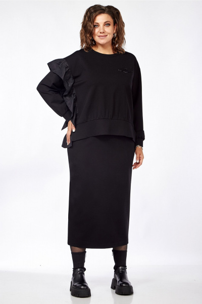 Костюм из трикотажа юбка и джемпер на каждый день демисезон Jurimex 3232 - фото 1