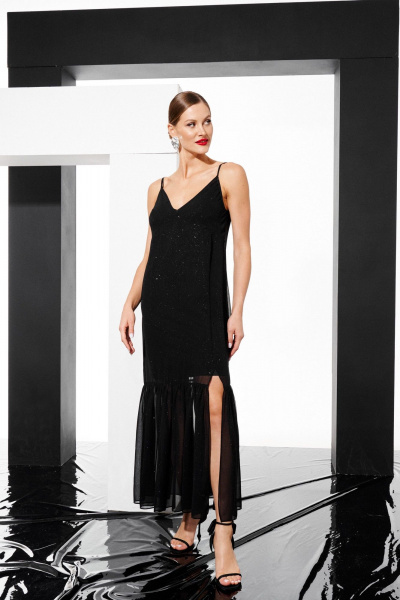 Платье ELLETTO 1057 черный - фото 6