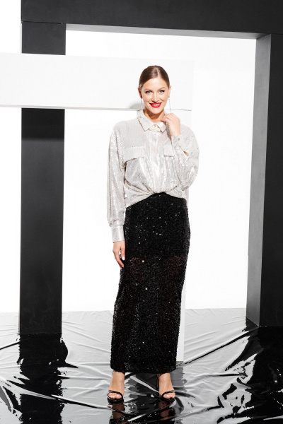 Юбка ELLETTO 2315 черный - фото 1