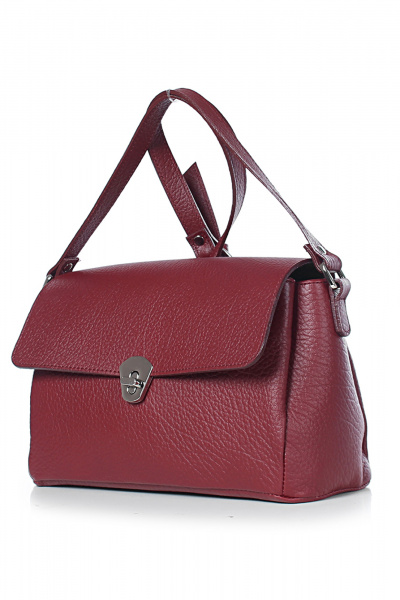 Классическая сумка из натуральной кожи, стиль на каждый день Galanteya 17224.24с994к45 бордо/коричн - фото 1