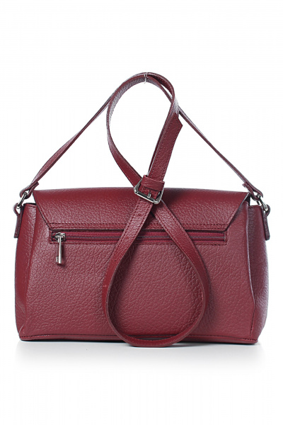Классическая сумка из натуральной кожи, стиль на каждый день Galanteya 17224.24с994к45 бордо/коричн - фото 3