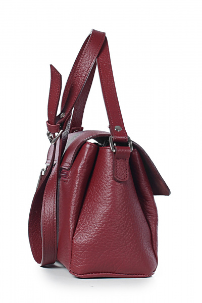 Классическая сумка из натуральной кожи, стиль на каждый день Galanteya 17224.24с994к45 бордо/коричн - фото 4