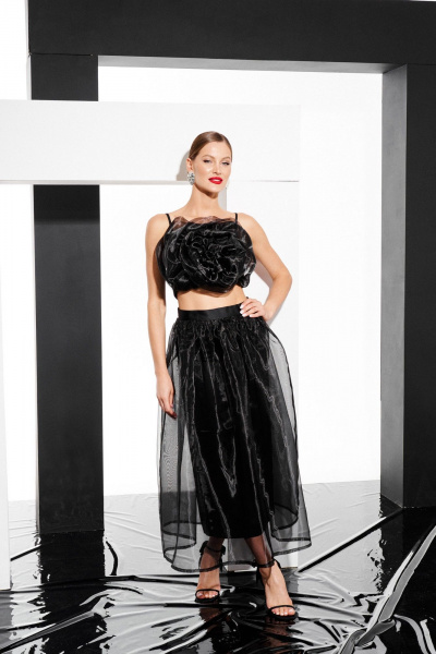 Юбка ELLETTO 2319 черный - фото 1