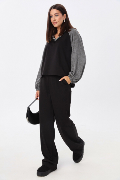 Демисезонный комплект: свободный джемпер и брюки LM К3747-2 - фото 2