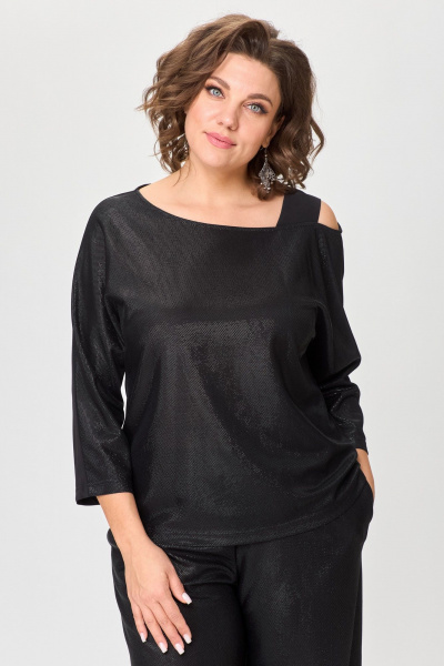 Нарядный демисезонный костюм из текстиля с блузкой БАГРЯНИЦА 3151 - фото 4