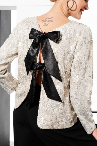 Жакет ELLETTO 3785 бежевый - фото 7