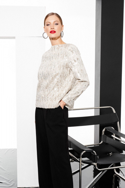 Жакет ELLETTO 3785 бежевый - фото 3