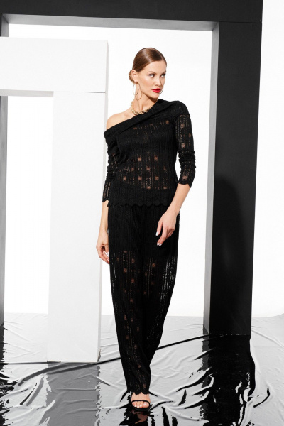 Джемпер ELLETTO 3789 черный - фото 12