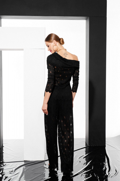 Джемпер ELLETTO 3789 черный - фото 11