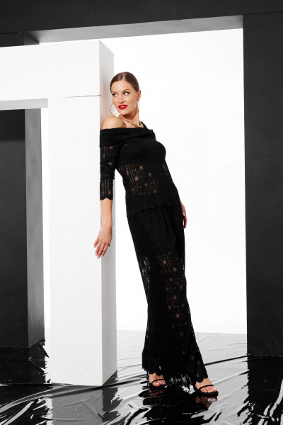 Джемпер ELLETTO 3789 черный - фото 8