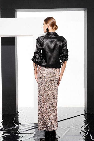 Блуза ELLETTO 3793 черный - фото 9