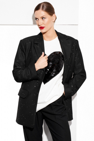 Жакет ELLETTO 3796 черный - фото 9