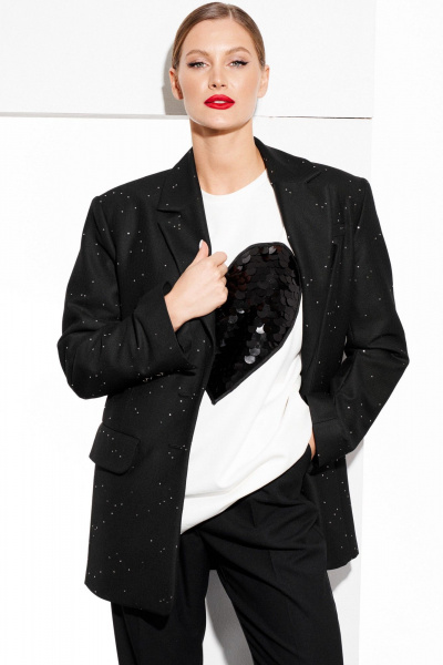 Жакет ELLETTO 3796 черный - фото 8