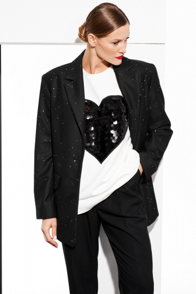 Жакет ELLETTO 3796 черный - фото 7