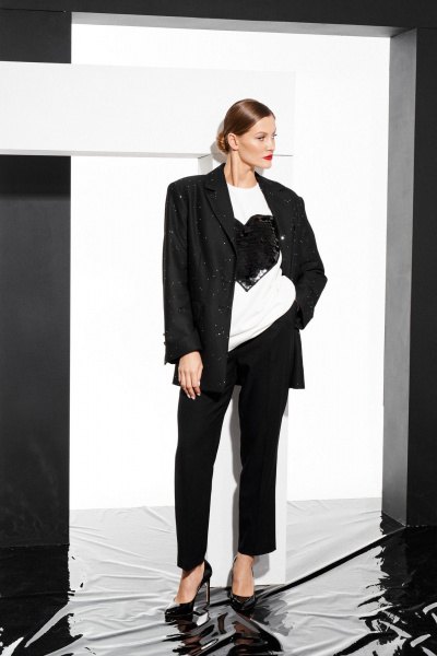 Жакет ELLETTO 3796 черный - фото 4