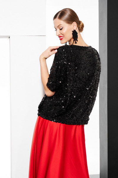 Джемпер ELLETTO 3797 черный - фото 6