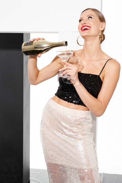 Блуза ELLETTO 3800 черный - фото 11