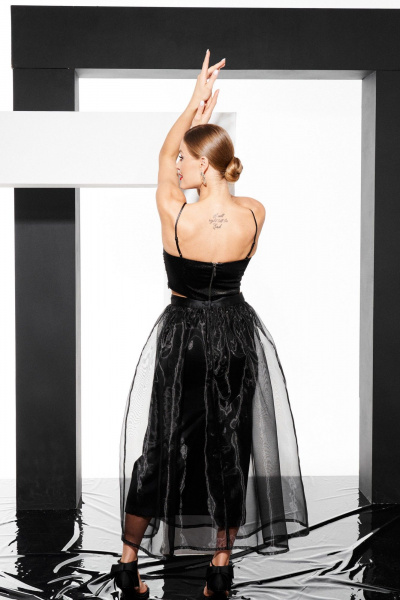 Блуза ELLETTO 3800 черный - фото 6