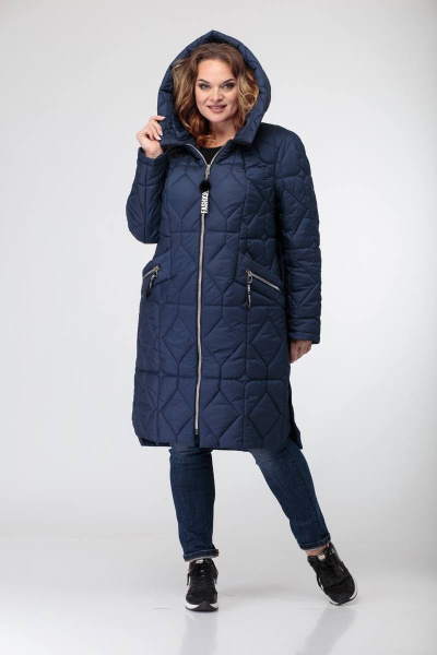 Пальто TrikoTex Stil М3420 синий - фото 1